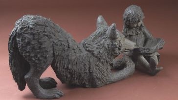 Sculptures bronze L'ECOLE DU CHIEN de Sophie Verger