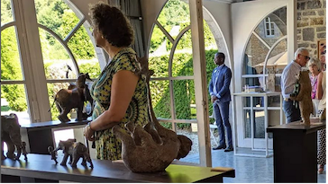 Retour sur L'expo à la Garden-Party privée avec La Galerie Lierhmann au Château de Pailhe à Clavier près de Liège